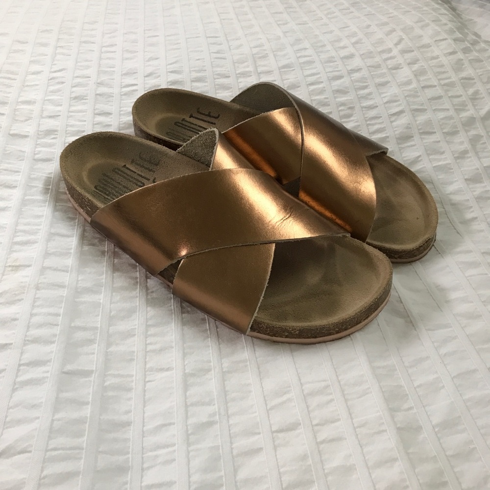 Charlotte Stone rose gold sandals